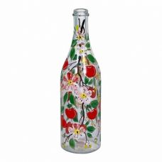 Купить Стеклянная бутылка 1 л «Вишня» с ручной росписью в Пензе
