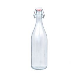 Стеклянная бутылка «Дарья-Грань» 1 л с механической крышкой