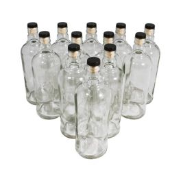 Комплект стеклянных бутылок «Абсолют» с пробкой 0,5 л (12 шт.)